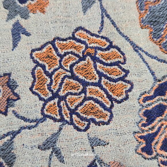 NWOT Cashmere Jacquard Jamawar Scarf Shawl - Picture 6 of 15